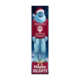 Fan Creations - Indiana Hoosiers 48" Yeti Christmas Leaner - Multicolor