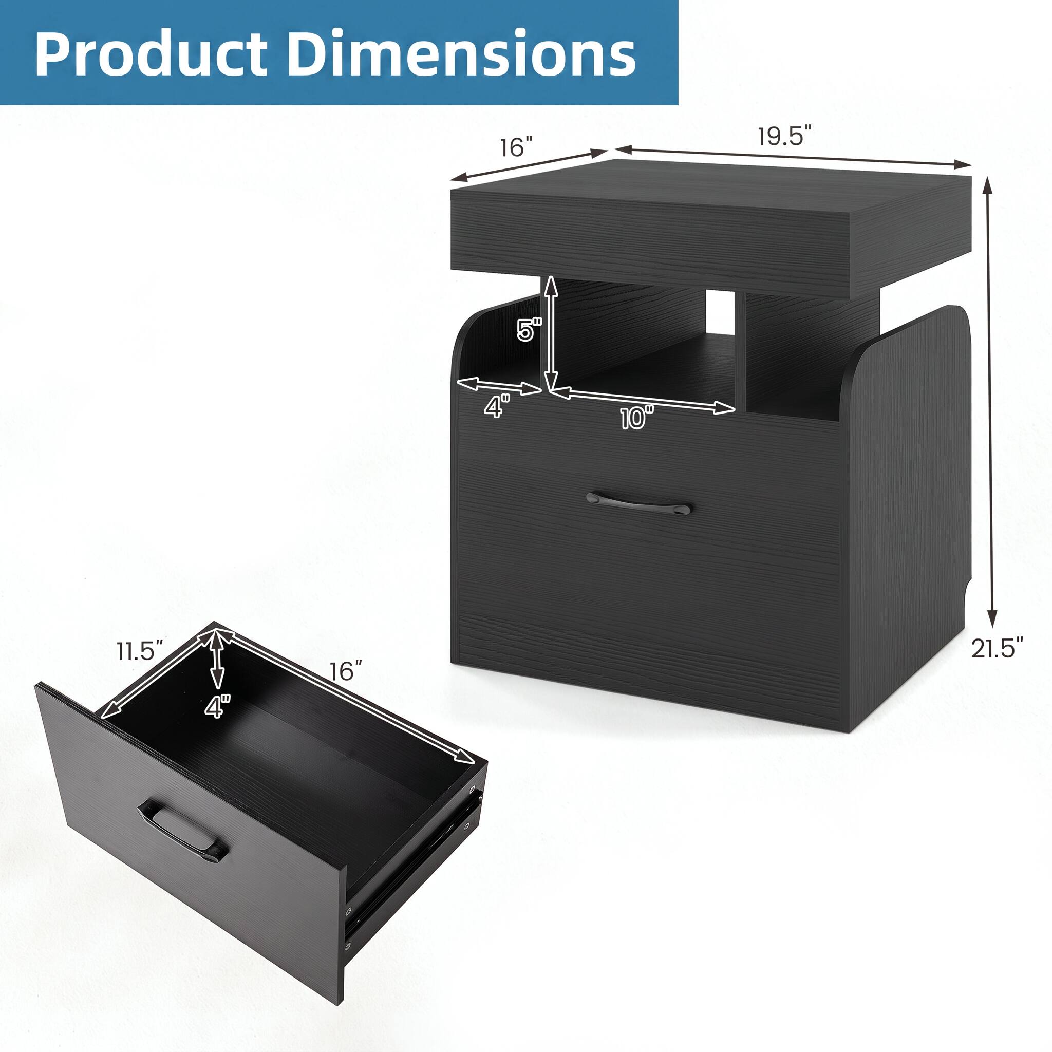 Product Dimensions
16"
19.5"
5"
4"
10"
11.5"
4"
16"
21.5"