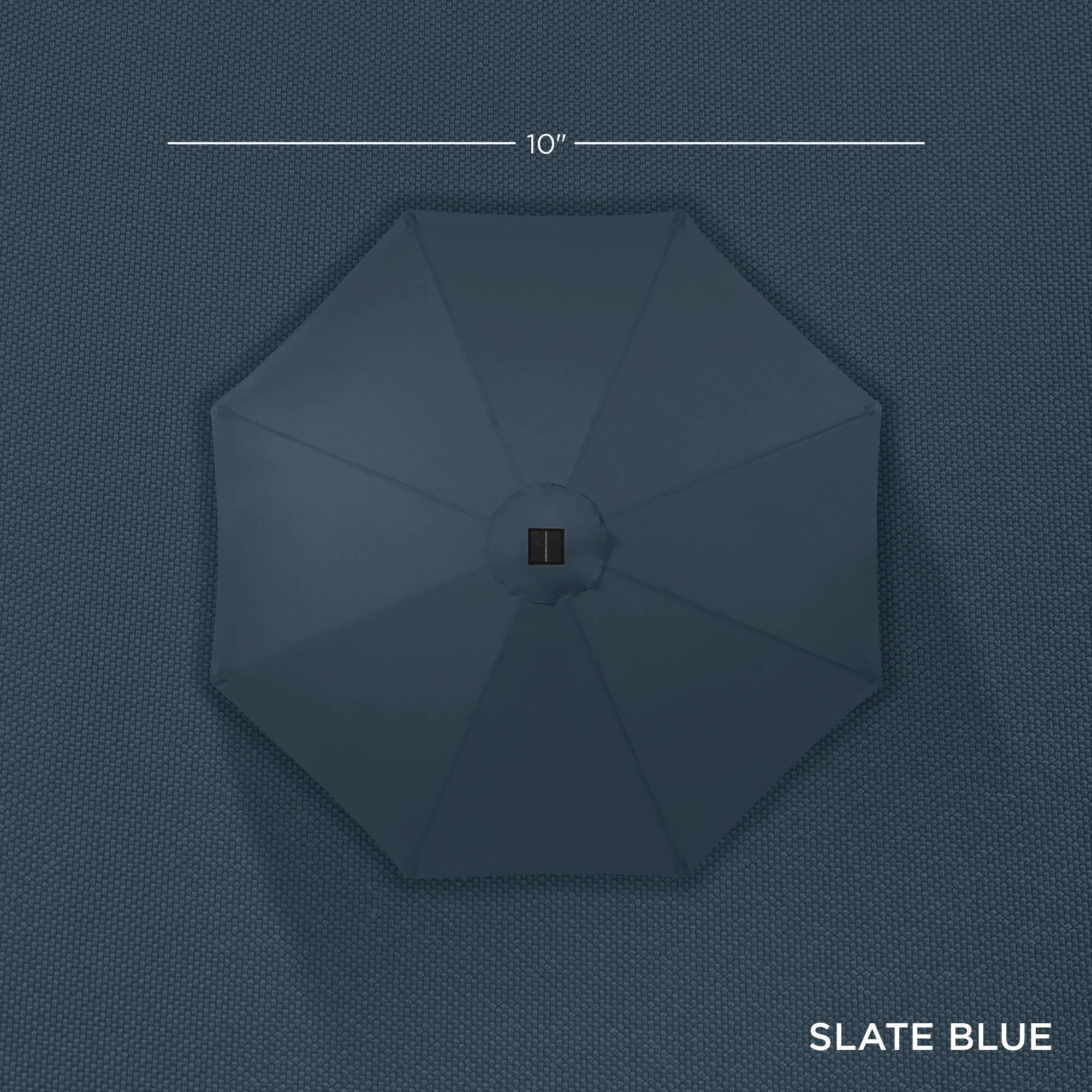 The corrected text is: "10" SLATE BLUE"