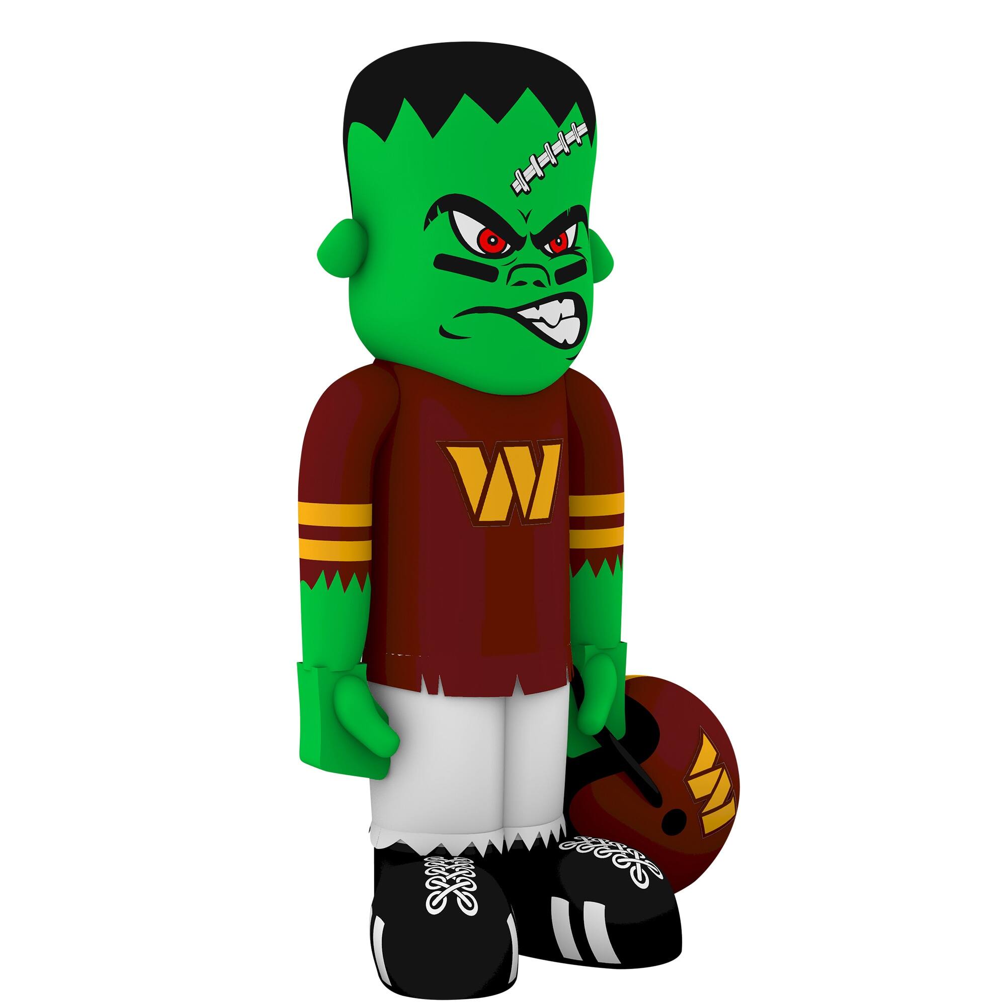 Alt View 2. Sporticulture - Washington Commanders Halloween Lawn Inflatable Steinbacker - Multicolor.