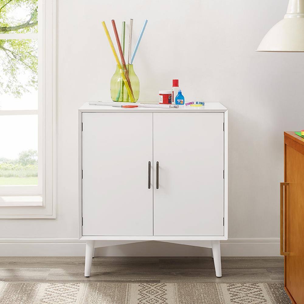 Alt View 6. Crosley Furniture - Landon Bar Cabinet - White.