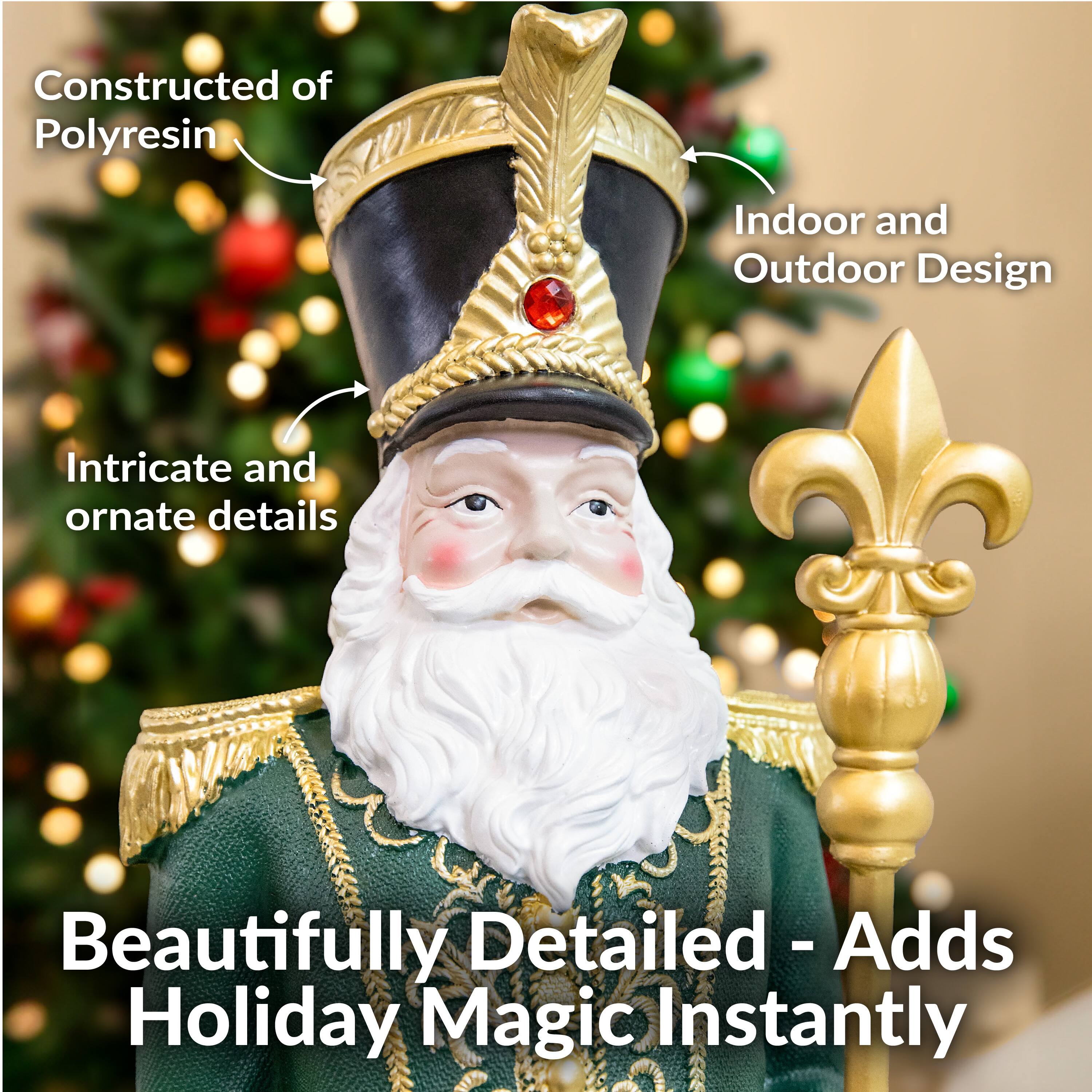 Constructed of Polyresin  
Indoor and Outdoor Design  
Intricate and ornate details  
Beautifully Detailed - Adds Holiday Magic Instantly