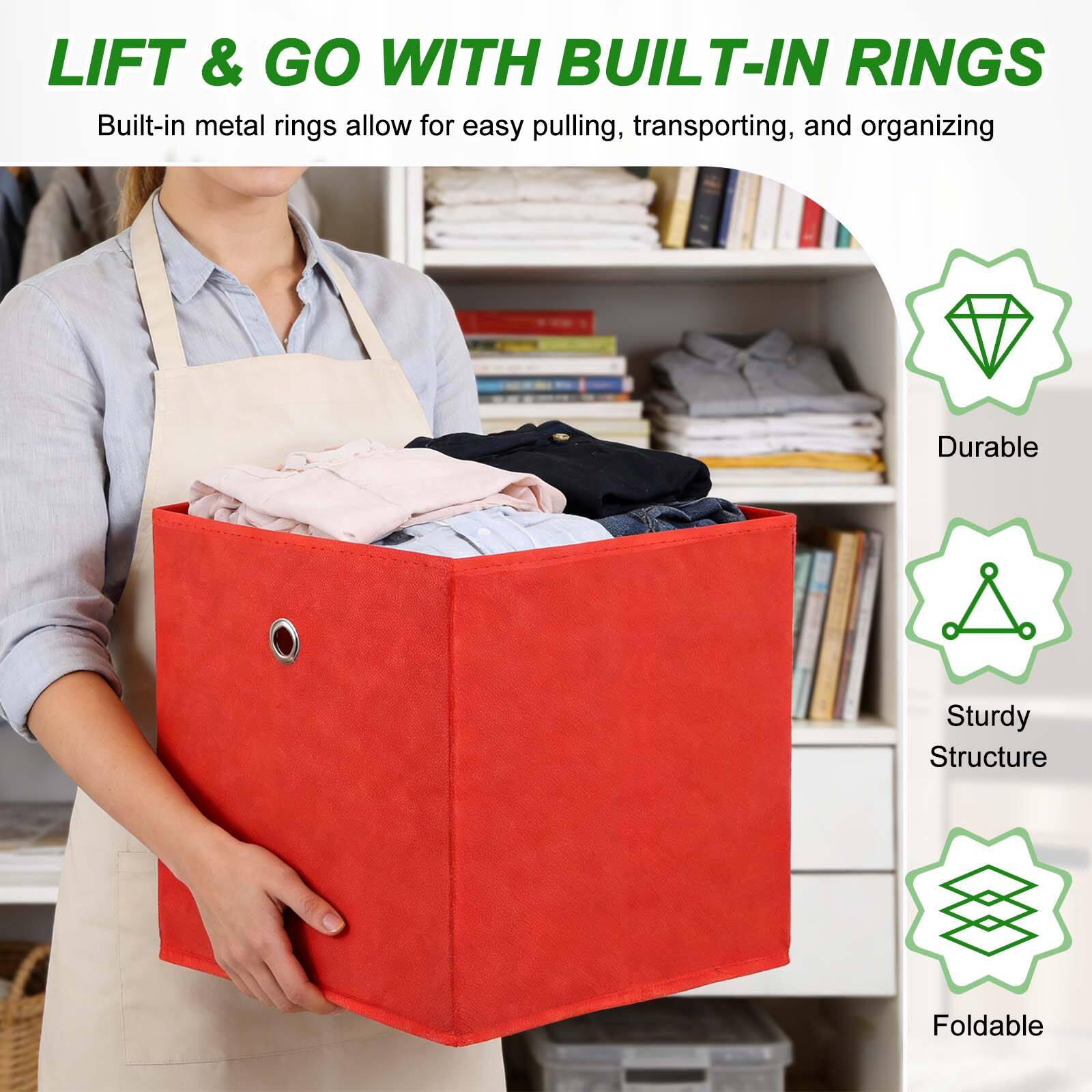 LIFT & GO WITH BUILT-IN RINGS

Built-in metal rings allow for easy pulling, transporting, and organizing

Durable
Sturdy Structure
Foldable