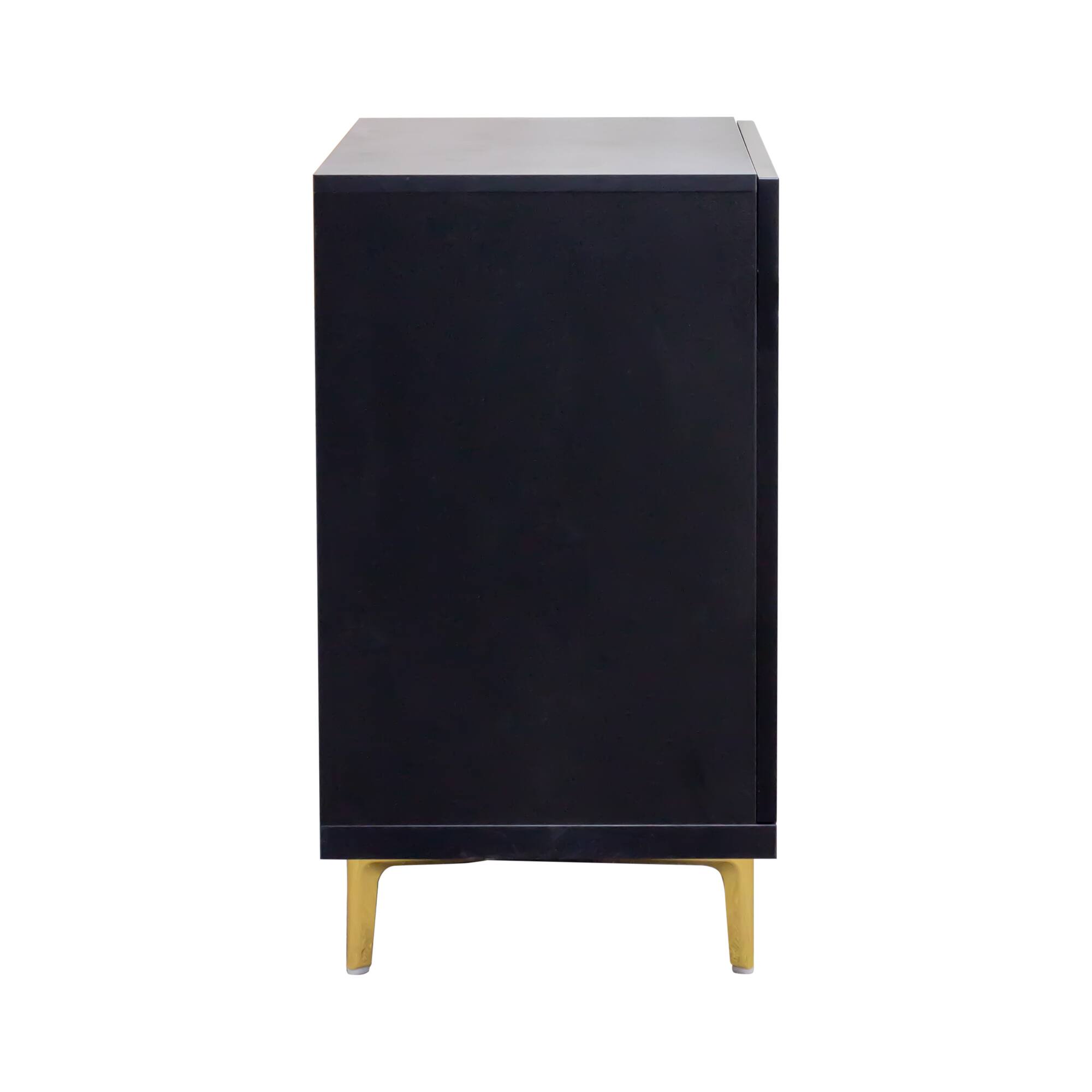 Alt View 1. GOODSILO - Extendable Rectangle TV Stand and Media Console with Adjustable Storage - Black.