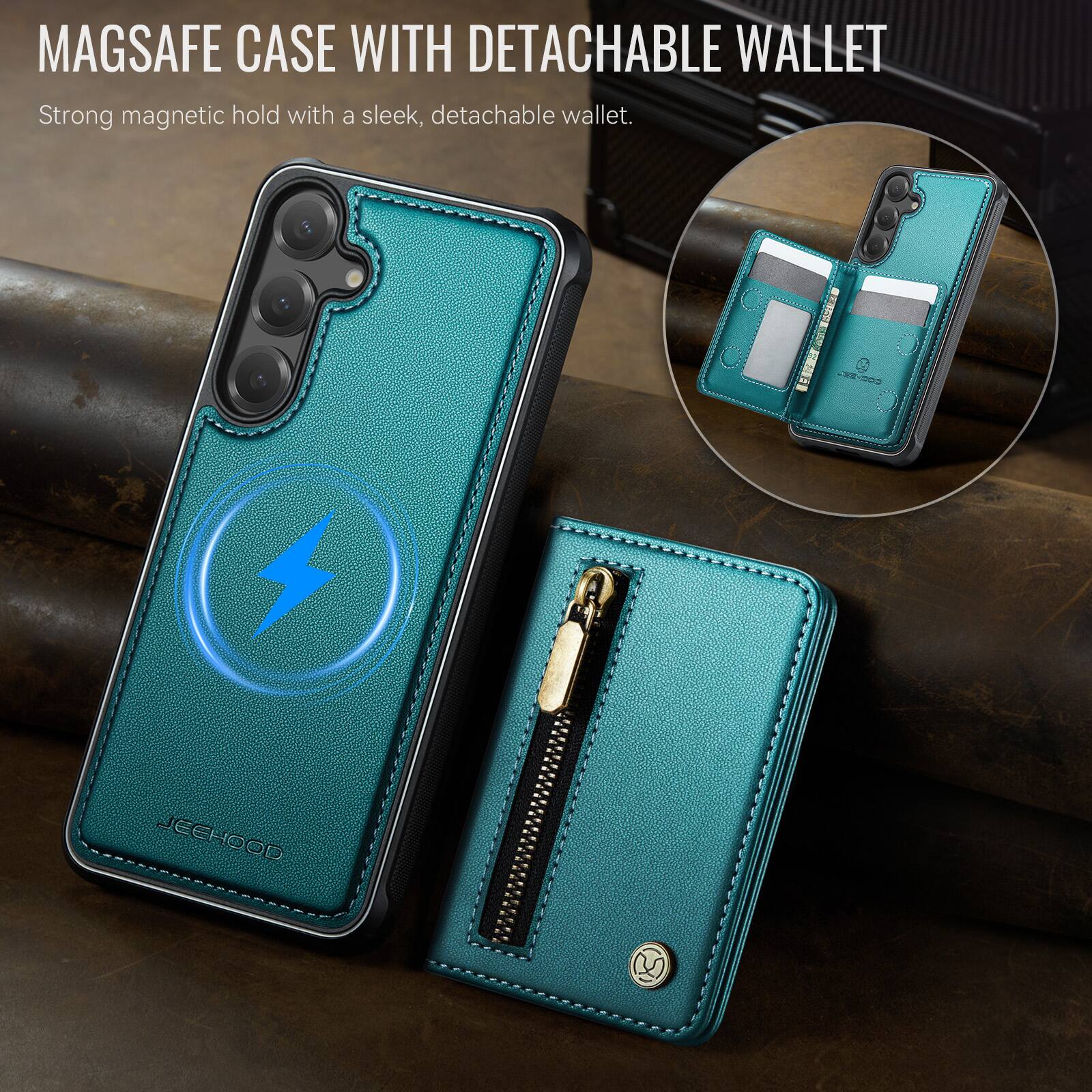 MAGSAFE CASE WITH DETACHABLE WALLET

Strong magnetic hold with a sleek, detachable wallet.

X-002

JEEHOOD