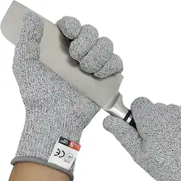 Giantpower - Premium Cut Resistant Gloves Level 5 Protection - Gray