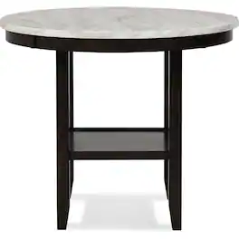 Starlight Canyon Home - Round Wood Counter Table Brown - Espresso