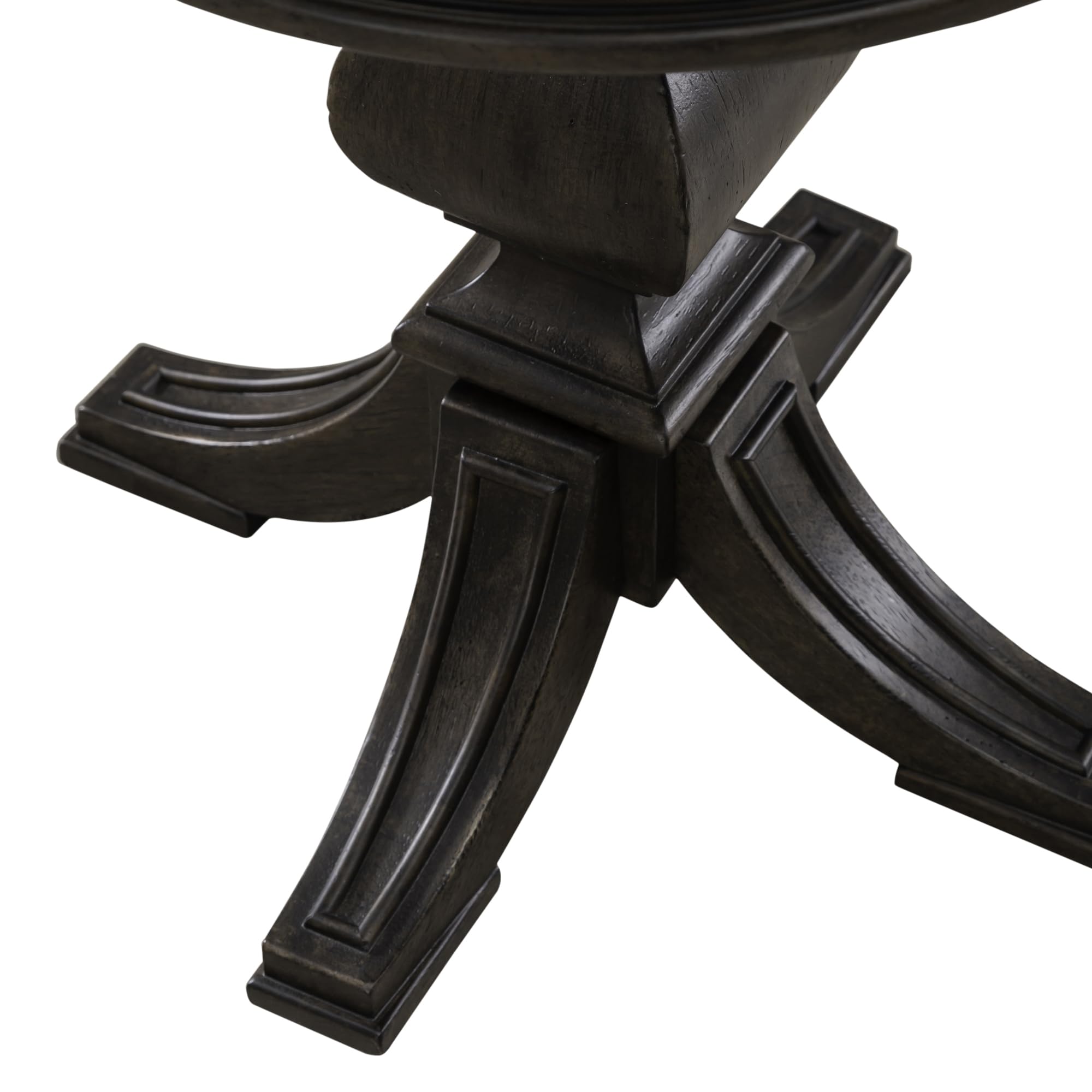 Alt View 2. Liberty Furniture Industries - Round Pedestal Chairside Table Traditional - Saddle Brown Oak Wood - Saddle Brown.