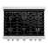 Alt View 12. ZLINE - 36 in. 5.2 cu. ft. Paramount Gas Range with Convection Gas Oven in Stainless Steel with 6 Brass Burners - Stainless Steel.