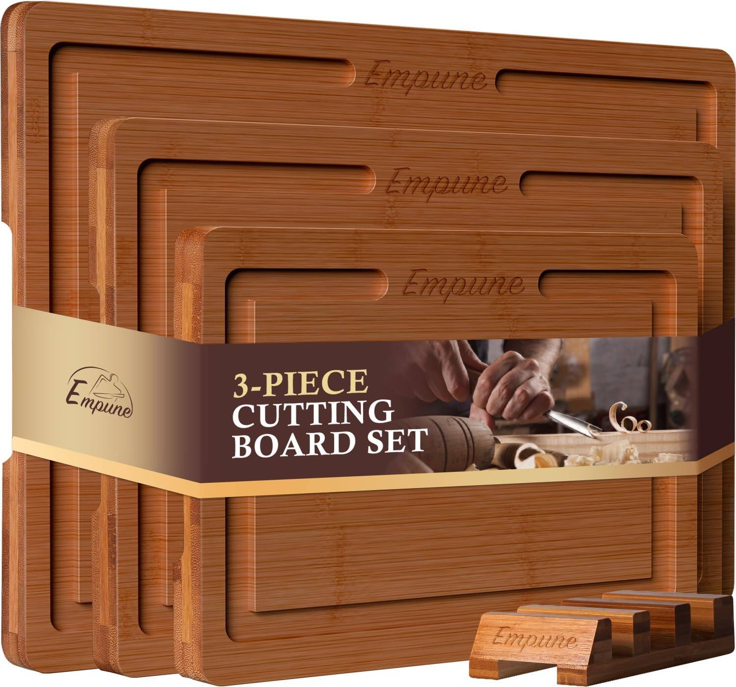 Empure  
Empure  
Empure  

3-PIECE CUTTING BOARD SET  

Empure
