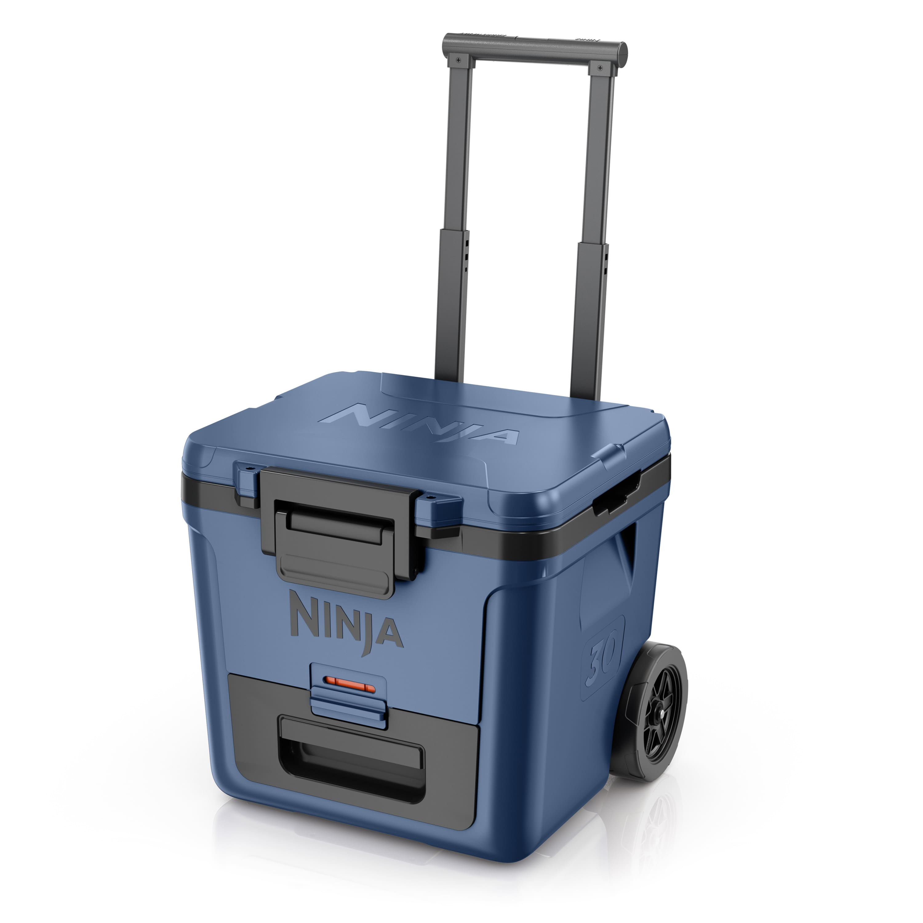 Ninja - FrostVault 30qt Wheeled Cooler with Cold Dry Zone - Lakeshore Blue