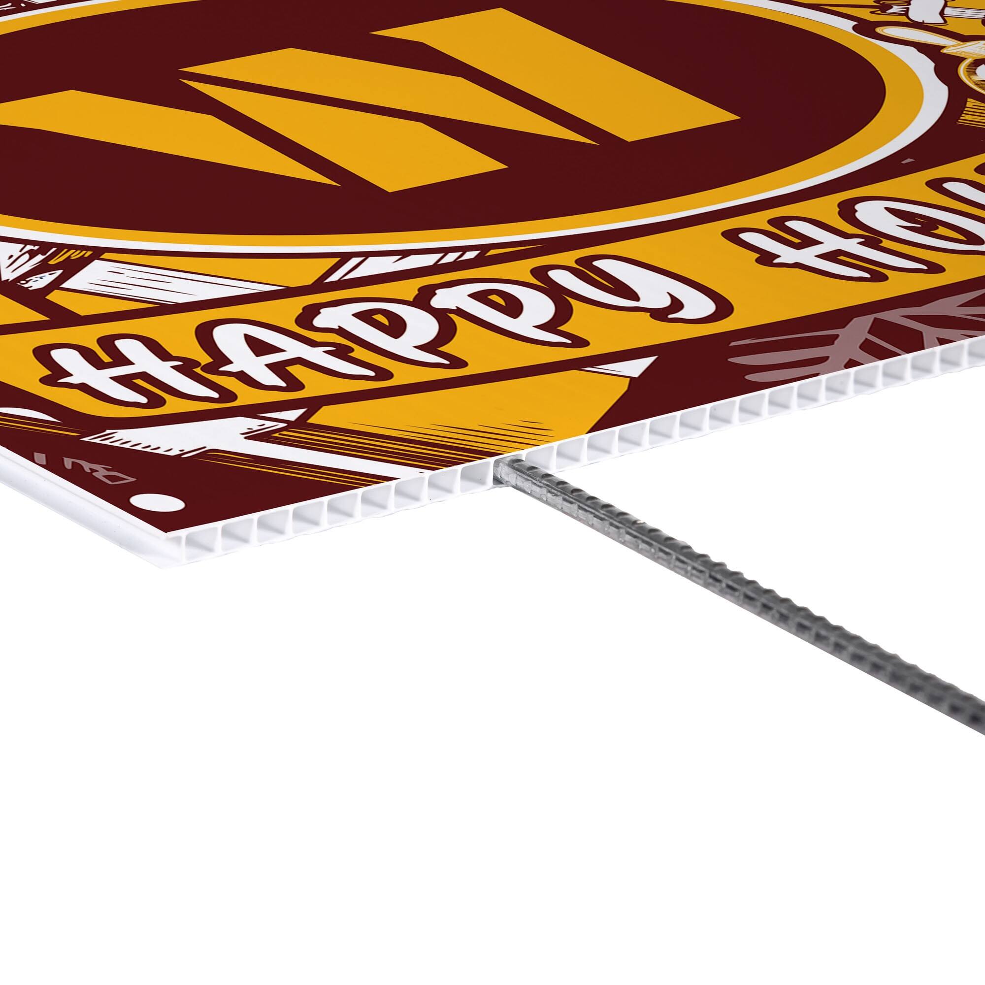 Alt View 2. Evergreen Enterprises - Washington Commanders 24" x 18" Happy Holidays Christmas Outdoor Staked Yard Sign - Multicolor.