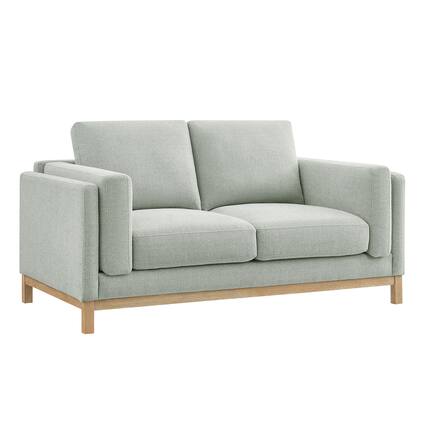 Front. Modway - Roscoe 63 inch Fabric Loveseat by Modway - Mist.