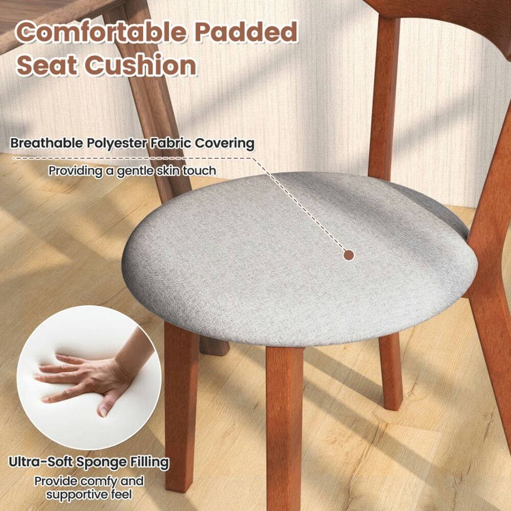 Comfortable Padded Seat Cushion

Breathable Polyester Fabric Covering  
Providing a gentle skin touch

Ultra-Soft Sponge Filling  
Provide comfy and supportive feel