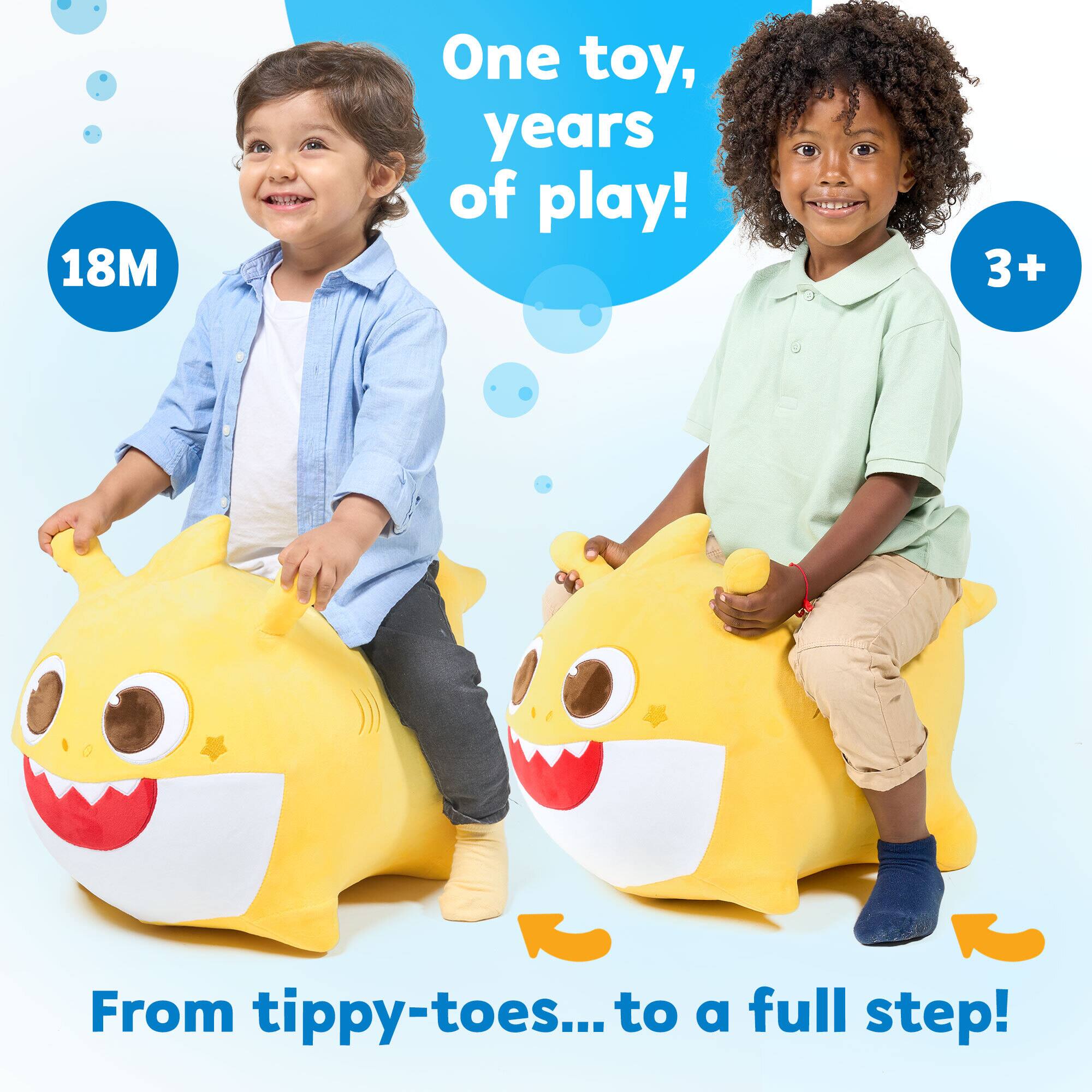 One toy, years of play!  
18M  
3+  
From tippy-toes... to a full step!