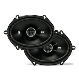 KICKER - DSC680 DS Series 6x8" 4-Ohm Coaxial Speakers - Pair - Black