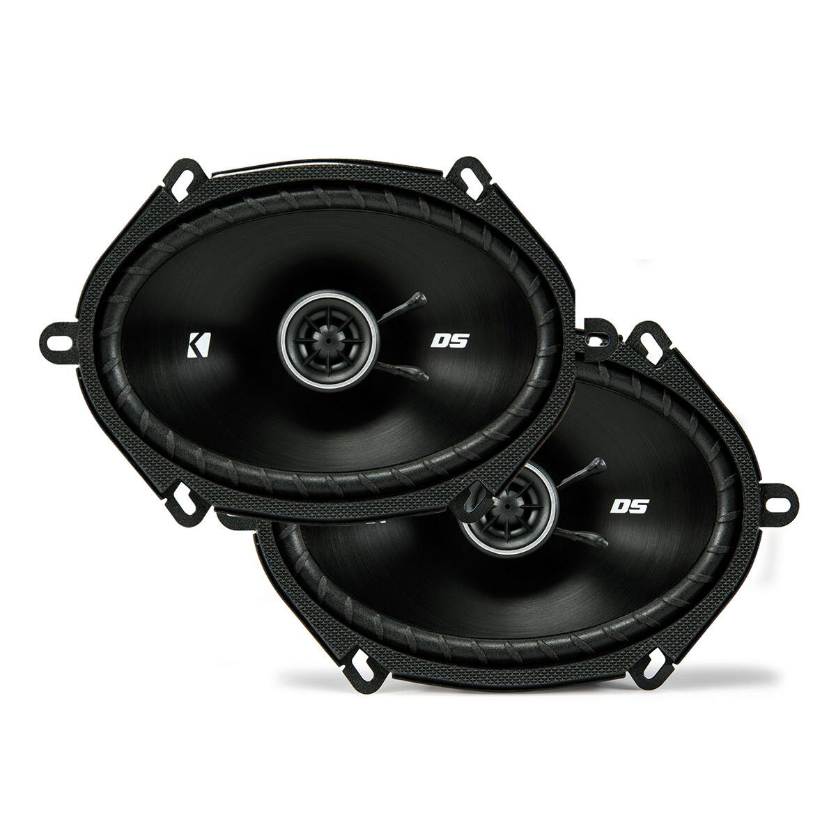 Front. KICKER - Kicker DSC680 DS Series 6x8" 4-Ohm Coaxial Speakers - Pair - Black.
