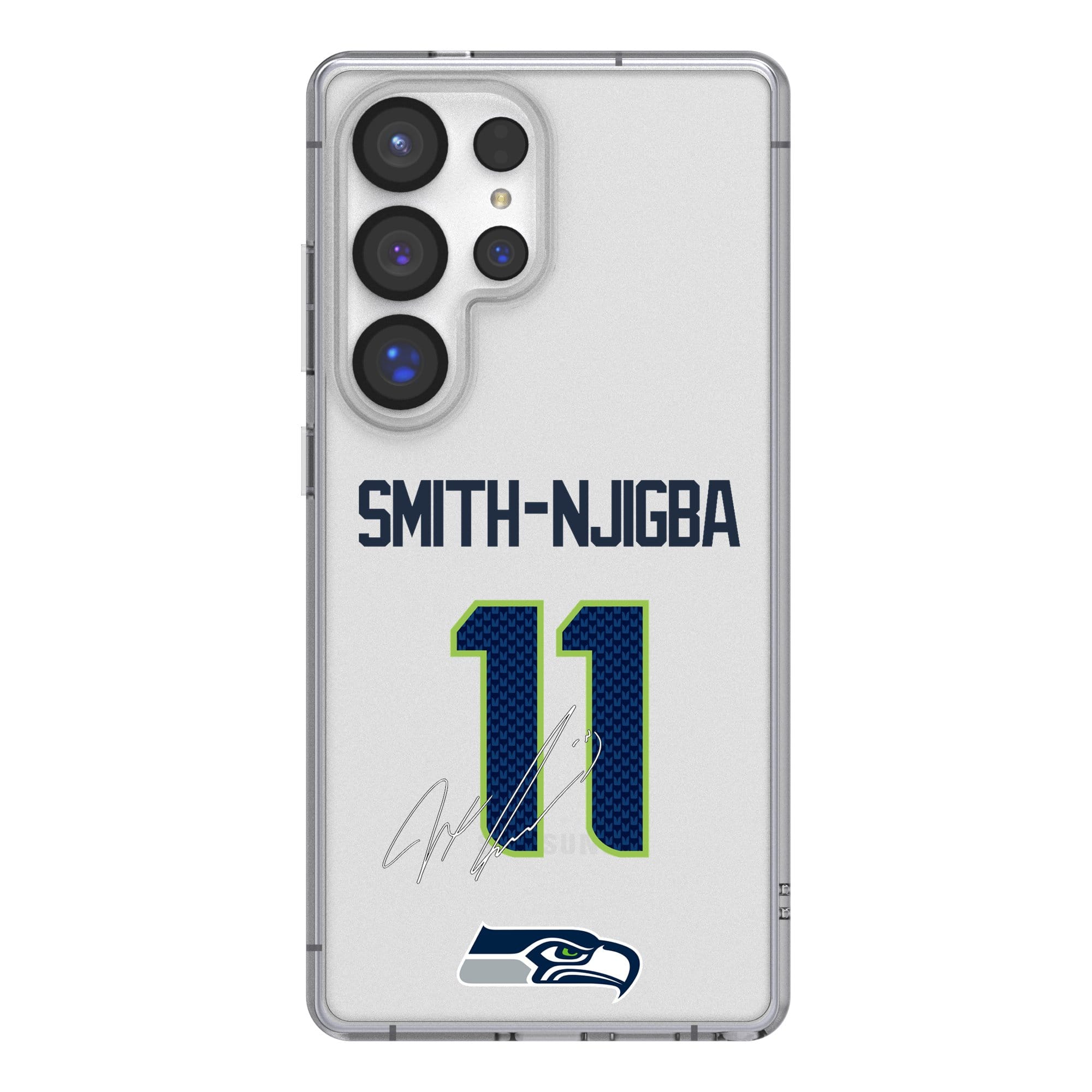 Keyscaper - Jaxon Smith-Njigba Seattle Seahawks Galaxy Clear Case - S23 Ultra - Multicolor