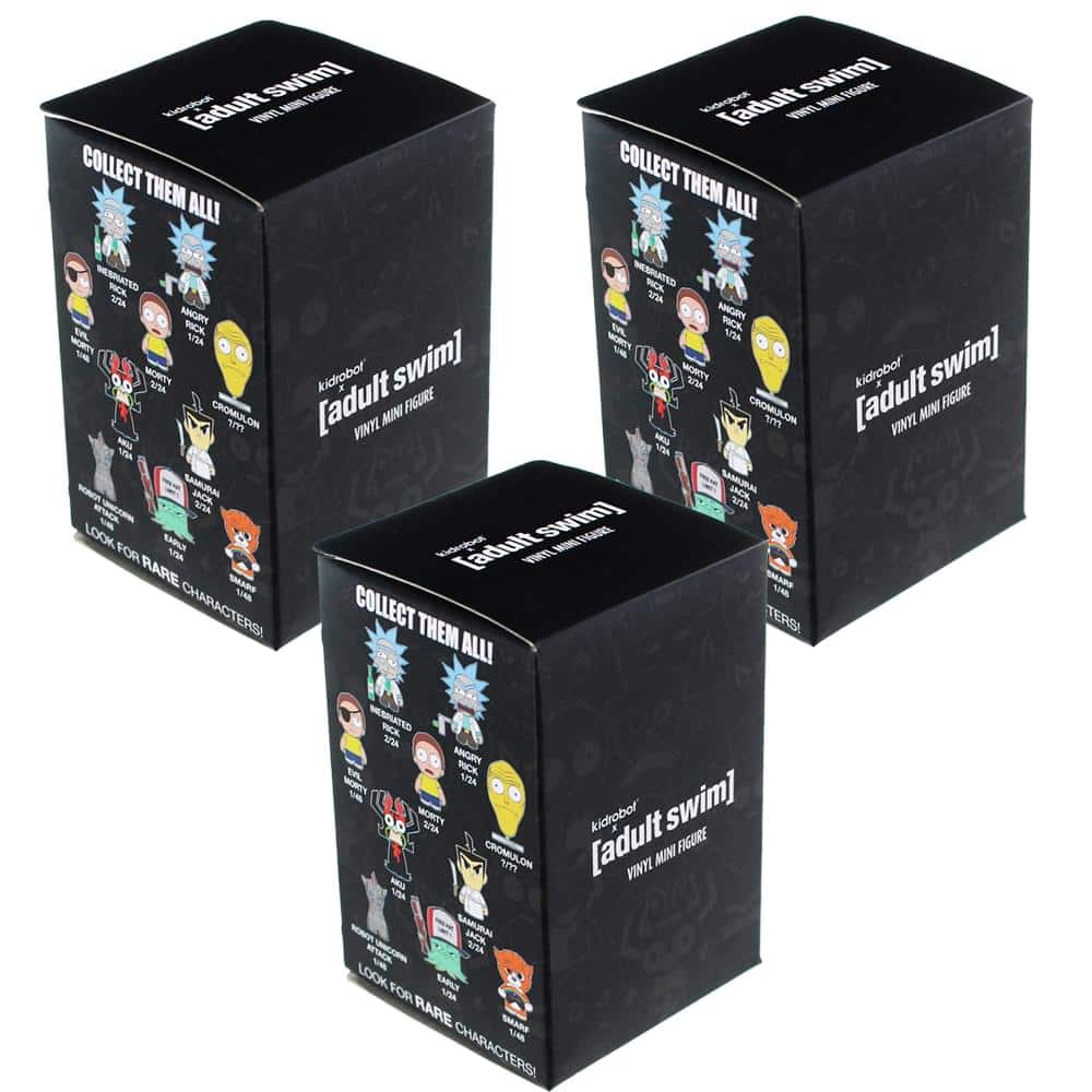 Kidrobot - Adult Swim Blind Box Mini Figure, Lot of 3