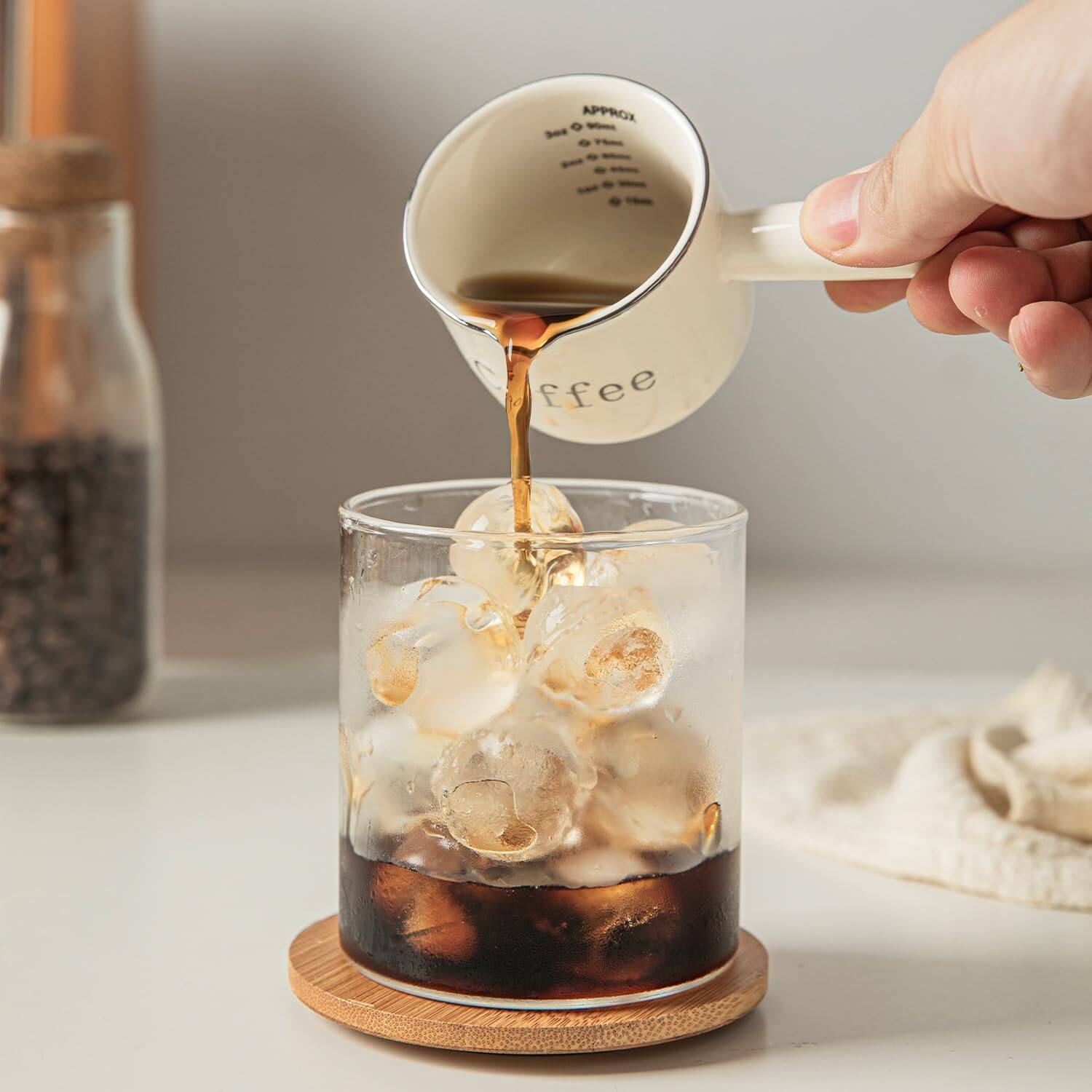 Dapper Styles Espresso Cups Ceramic Measuring Cup With Handle Shot V ...