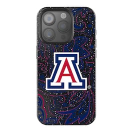Keyscaper - NCAA - Arizona Wildcats Paisley Bling iPhone Case - 15 - Black