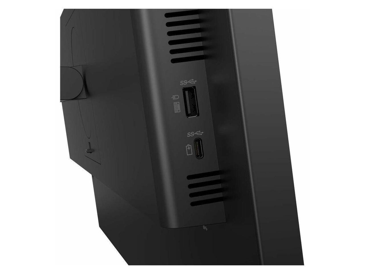 Alt View 4. Lenovo - Lenovo ThinkVision P27QD-40 27" WQHD Monitor - 2560x1440 - 120Hz - USB-C, HDMI, DP - USB Hub - Raven Black.