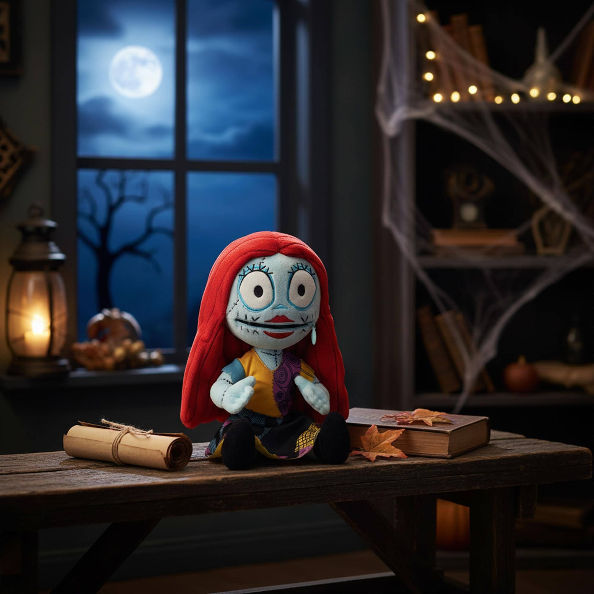 Alt View 3. Disney - Nightmare Before Christmas Sally 9 Inch Zippermouth Plush - Red.