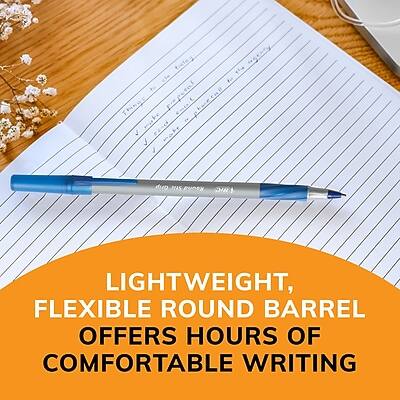 LIGHTWEIGHT, FLEXIBLE ROUND BARREL OFFERS HOURS OF COMFORTABLE WRITING