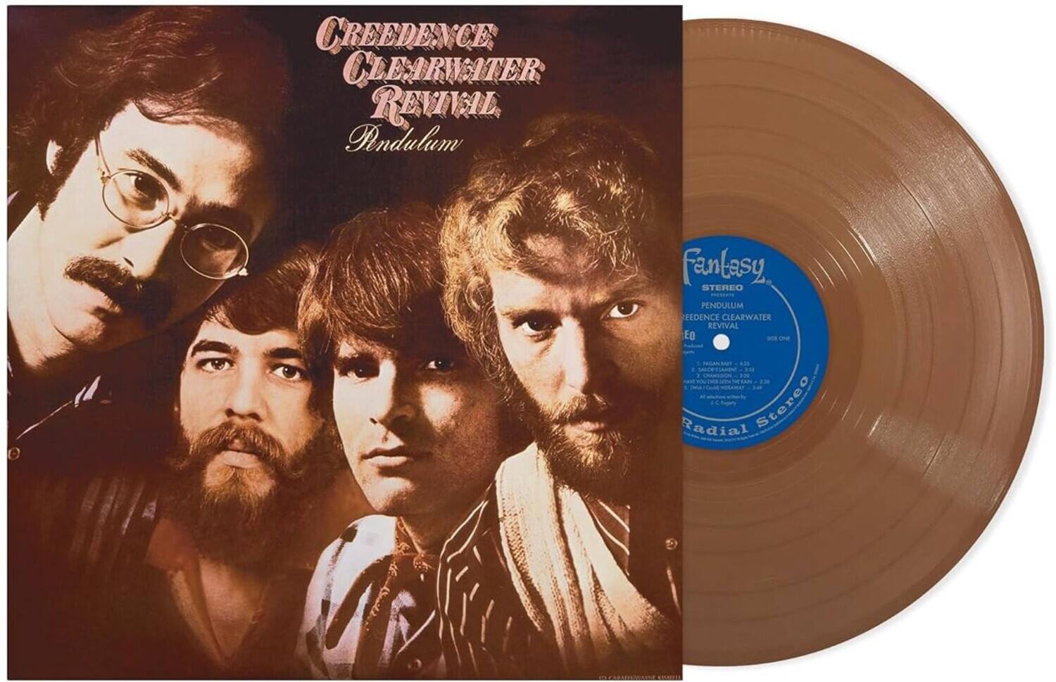 **Front Cover:**
- CREEDENCE CLEARWATER REVIVAL
- Pendulum

**Back Cover:**
- CREEDENCE CLEARWATER REVIVAL
- Pendulum
- Fantasy STEREO PRESENTS
- PENDULUM
- CREEDENCE CLEARWATER REVIVAL
- SIDE ONE
- 62L 302 120 236
- Radial Stereo

**Vinyl Label:**
- Fantasy
- STEREO
- PENDULUM
- CREEDENCE CLEARWATER REVIVAL
- SIDE ONE
- 62L 302 120 236
- Radial Stereo