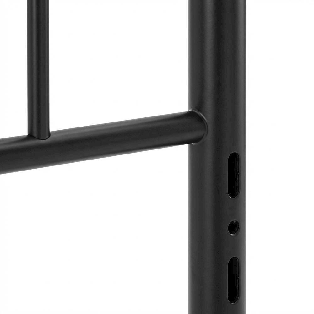 Alt View 1. FurniFact - Metal Queen Headboard with Sturdy Frame and Contemporary Design - Black.