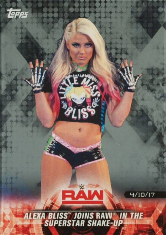 Topps LITE WSS. BLISS RAW 4/10/17 BLISS JOINS RAW IN THE SUPERSTAR SHAKE-UP