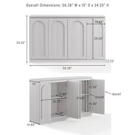 Crosley Furniture - Marco Sideboard - Ash