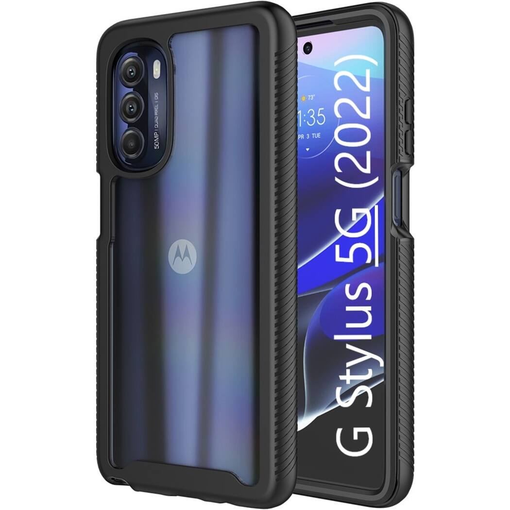 Alt View 11. SaharaCase - GRIP Series Case for Motorola Moto G Stylus 5G (2022) - Black.