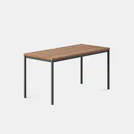 Branch Furniture - Daily Desk 58" x 27" - Walnut/Charcoal