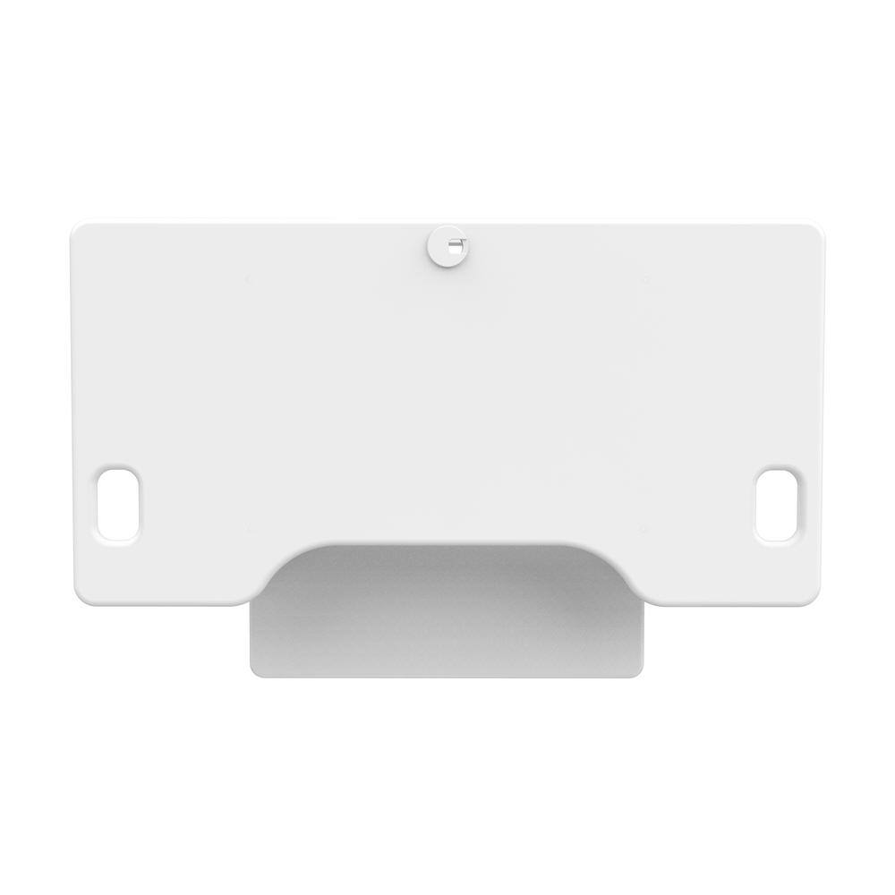 Alt View 3. Rocelco - 46" Large Height Adjustable Standing Desk Converter with Anti Fatigue Mat BUNDLE, Retractable Keyboard Tray, White - White.