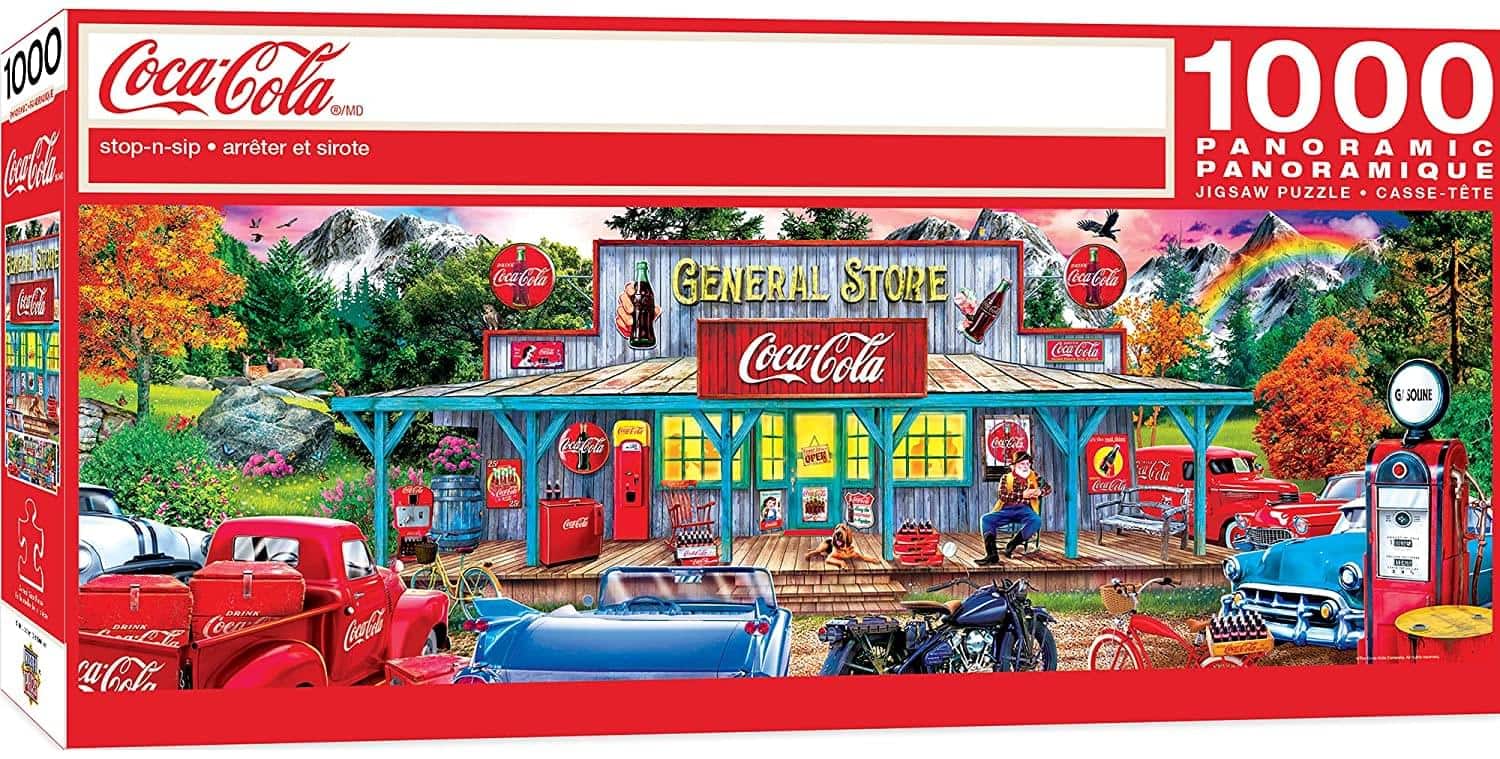 MasterPieces - Coca-Cola Stop-n-Sip Panoramic 1000 Piece Jigsaw Puzzle - Red