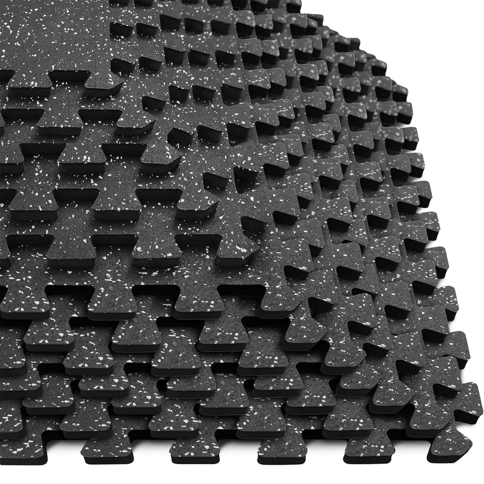 "Yes4All - Interlocking Foam Exercise Mat, 0.56"" Thick, 24""x24"", 48 Sq Ft, Black - Black/White Dot" price history on PriceWatchPro