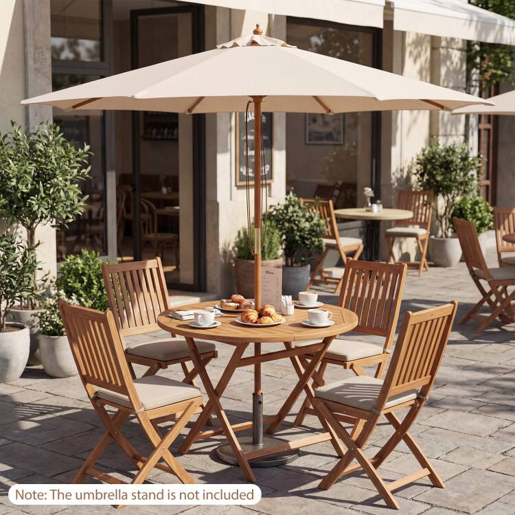 Note: The umbrella stand is not included