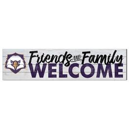 Jardine - Nazareth College Golden Flyers 10" x 40" Friends & Family Welcome Sign - White