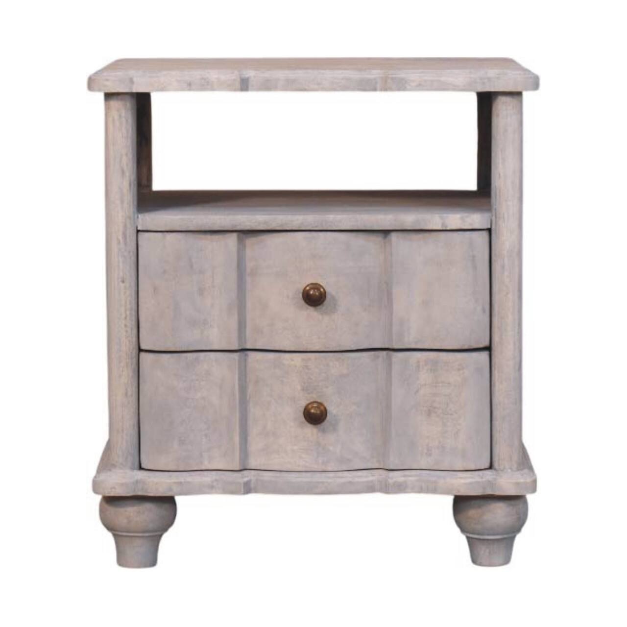 Artisan Furniture - Solid Wood Lucia Bedside - Gray