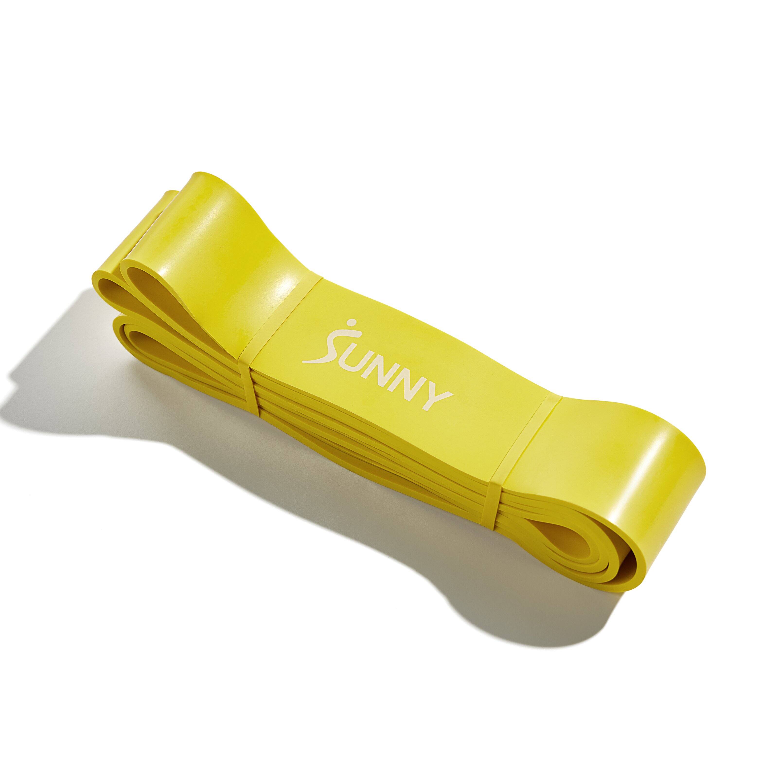 Left. Sunny Health & Fitness - Strength Training Resistance Band - 100 lbs - Yellow.