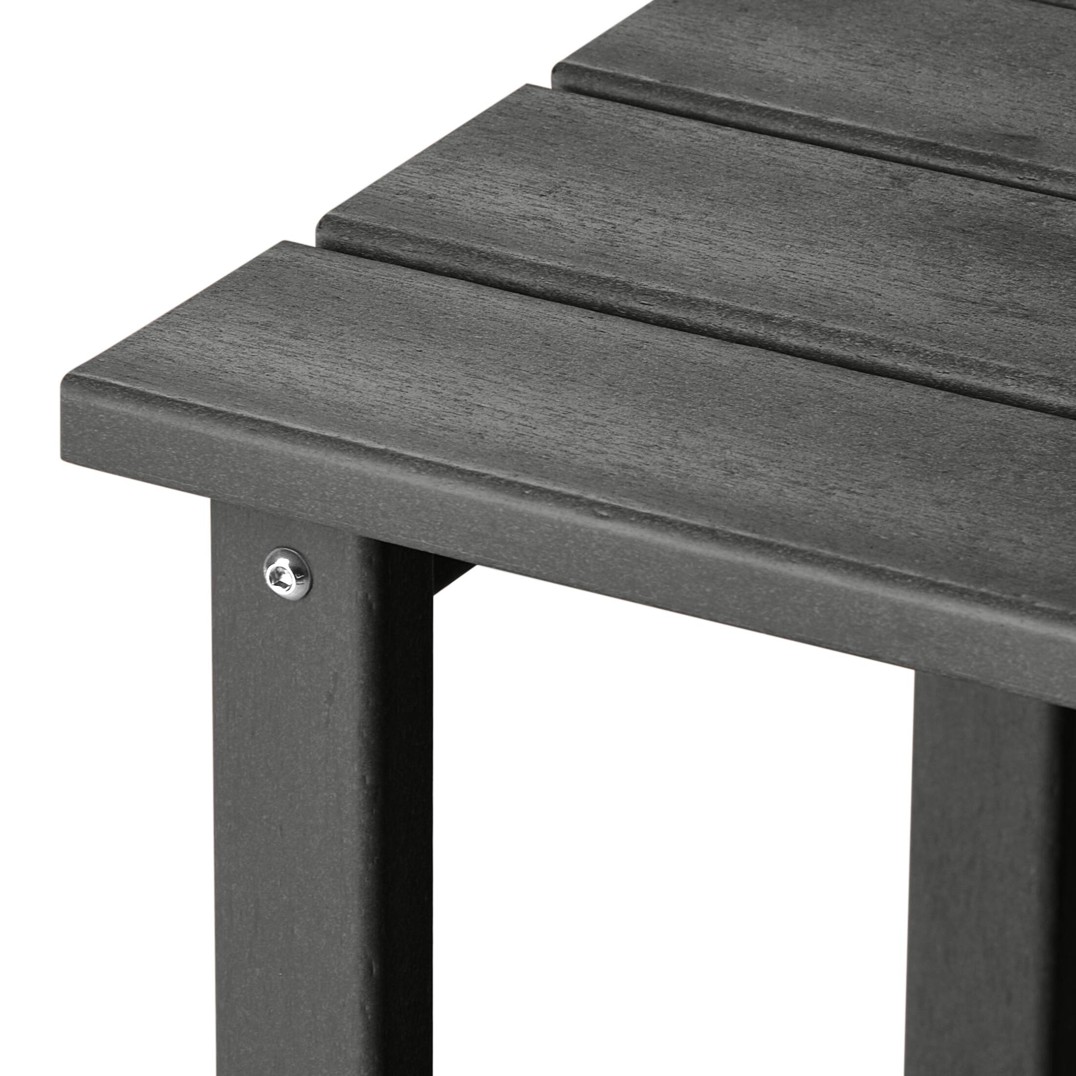 Alt View 4. WestinTrends - WestinTrends Malibu 14" square outdoor Side table for Adirondack chair - Gray.