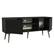 Back. Madesa - Madesa TV Stand with 2 Doors and 2 Open Shelves with Cable Management 53"L Media Storage - Black - Black.