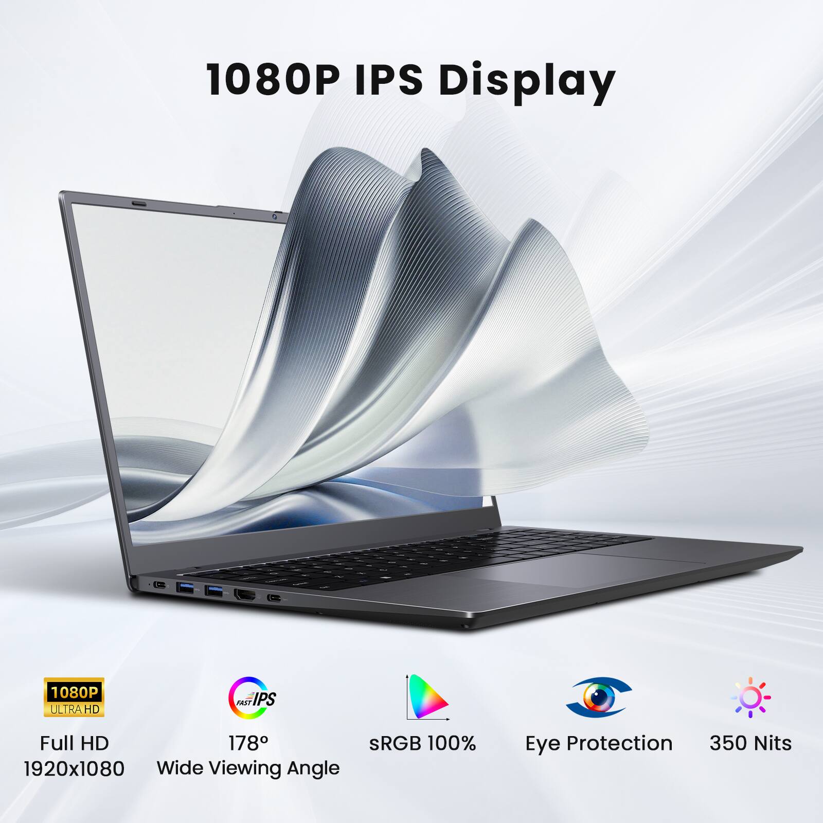 1080P IPS Display

- 1080P ULTRA HD
- FAST IPS
- Full HD 1920x1080
- 178° Wide Viewing Angle
- sRGB 100%
- Eye Protection
- 350 Nits