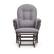 Alt View 14. Storkcraft - Hoop Glider and Ottoman - Espresso/Gray Swirl.