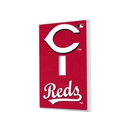 Keyscaper - Cincinnati Reds Solid Single Toggle Light Switch Plate - Multicolor