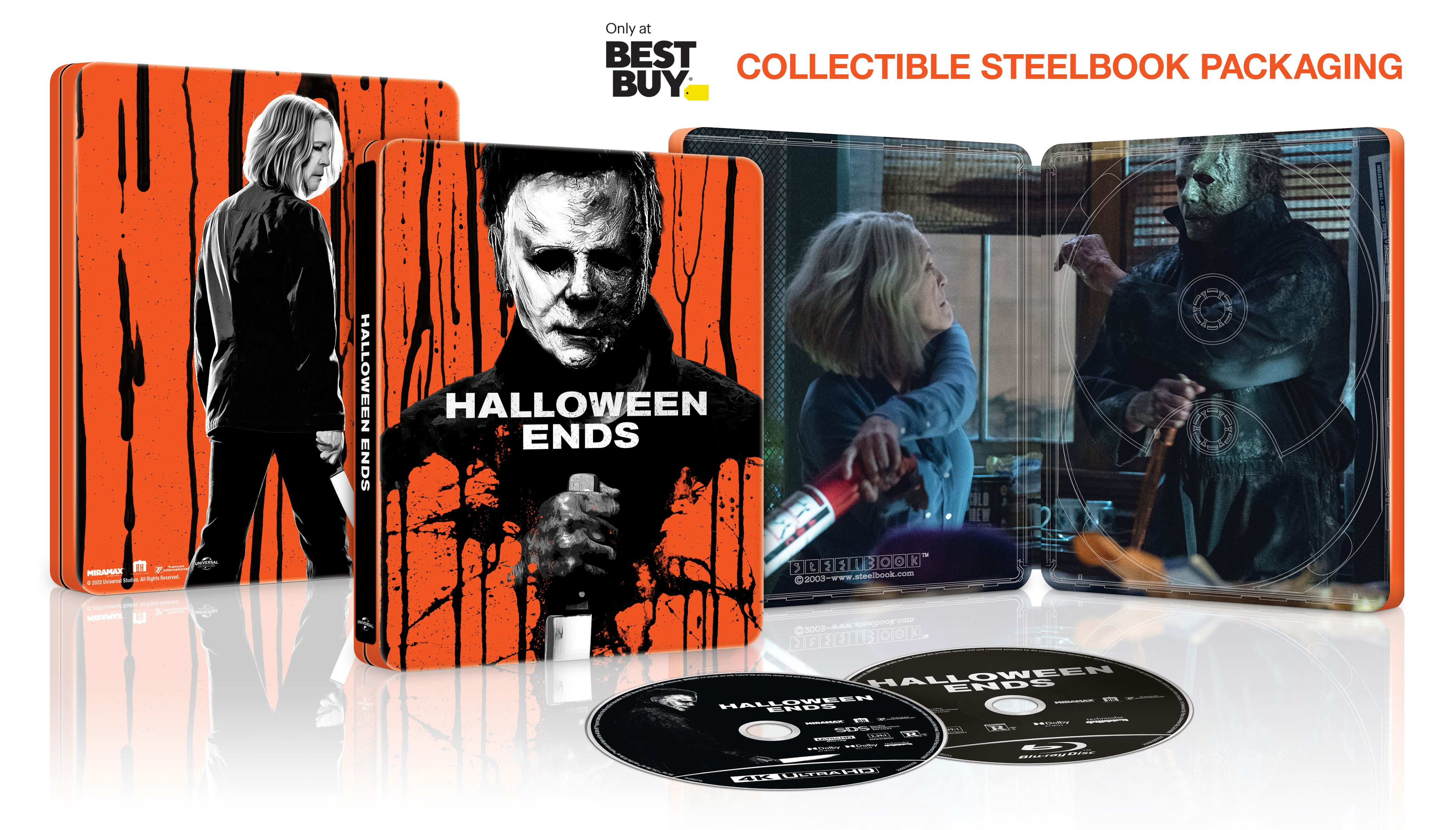 Halloween Ends [SteelBook] [Includes Digital Copy] [4K Ultra HD Blu-ray/Blu-ray] [Only @ Best Buy] [2022]