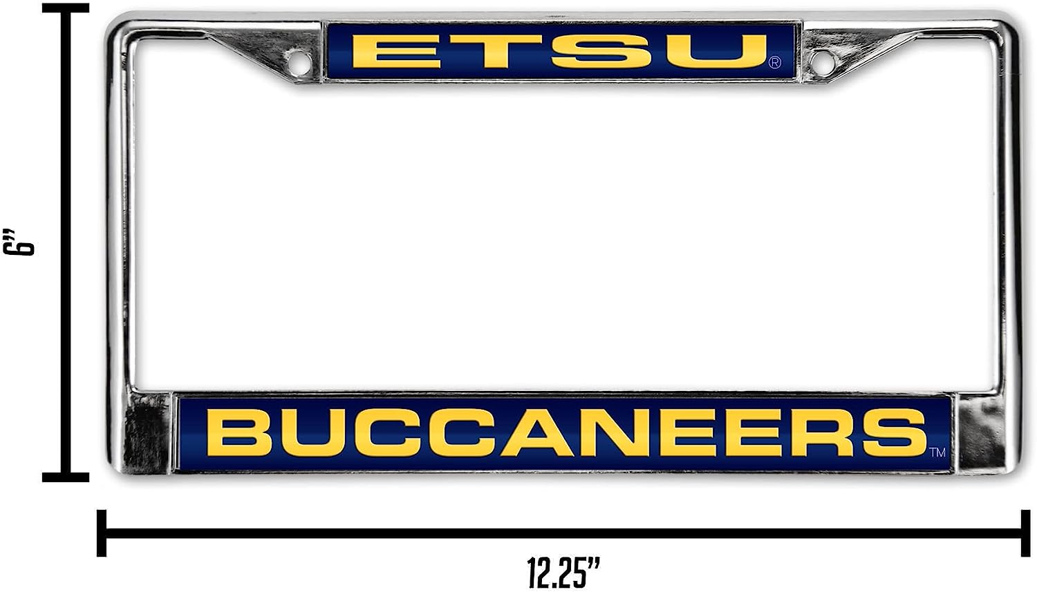 ETSU  
BUCCANEERS  

6"  
12.25"