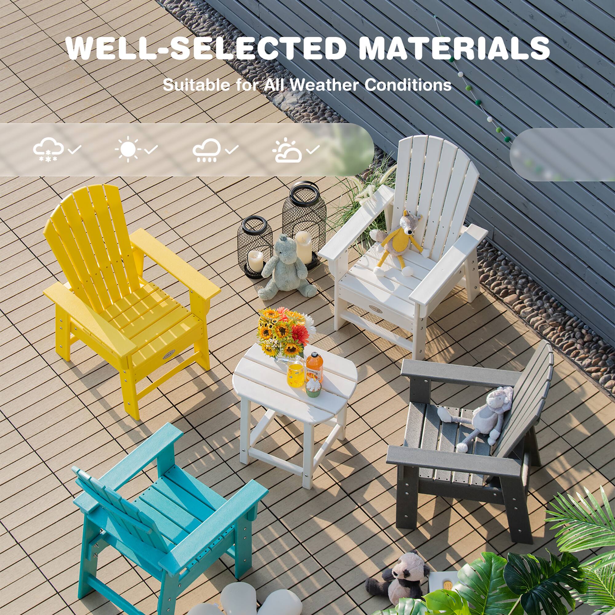 WELL-SELECTED MATERIALS  
Suitable for All Weather Conditions