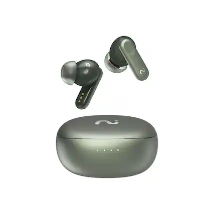 Front. VIAIM - Nano+ AI Voice Recorder Earbuds-Meeting Assistant with Transcription, Flash Record, To-Do Lists & Summaries with ChatGPT - Green.
